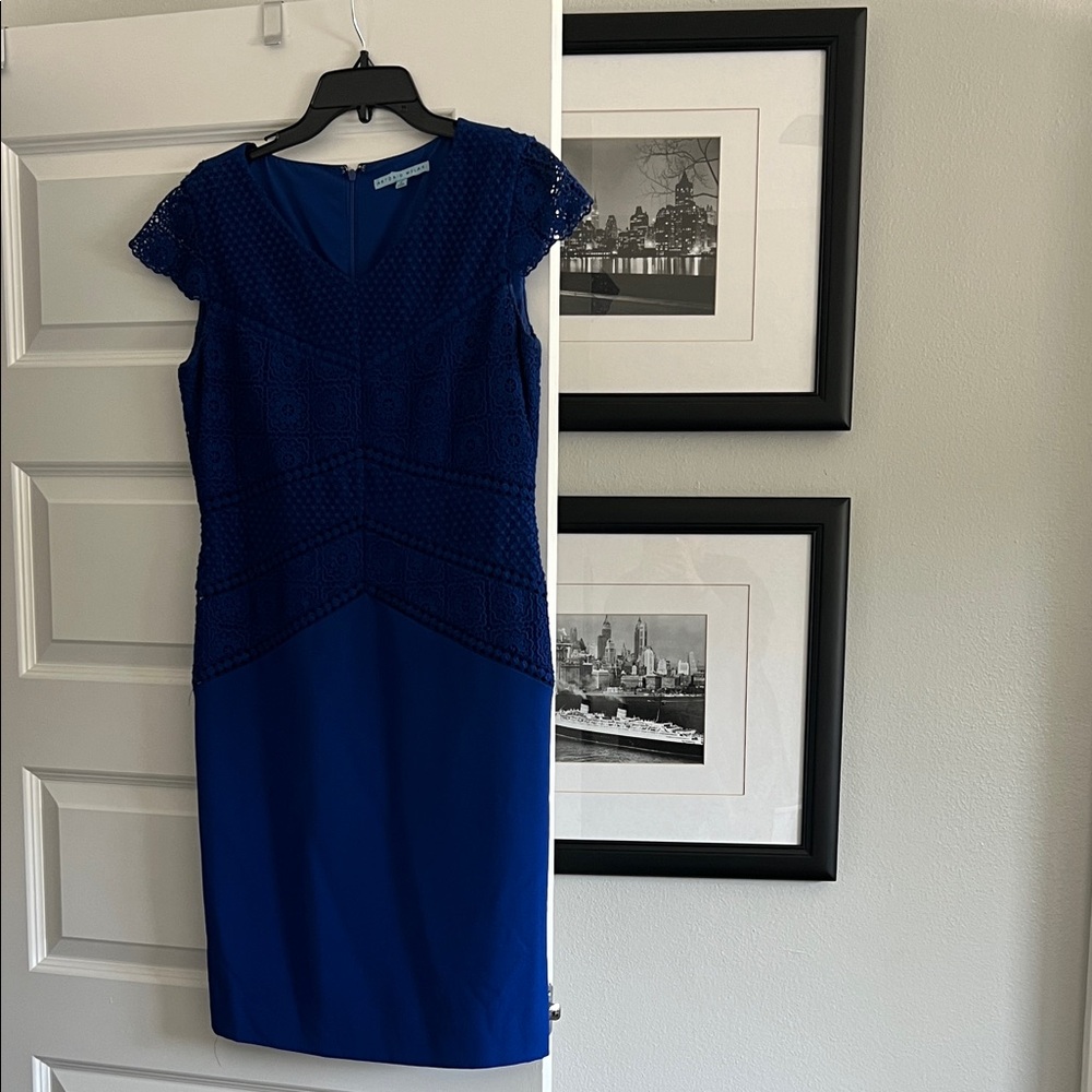 ANTONIO MELANI Royal Blue Midi Dress